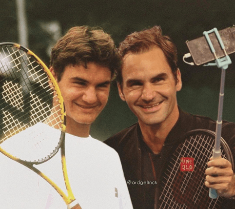 Roger Federer y su yo joven. Forever young: 5 claves de la longevidad en el deporte