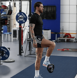 Sergio Ramos trabajando su recuperación de lesión