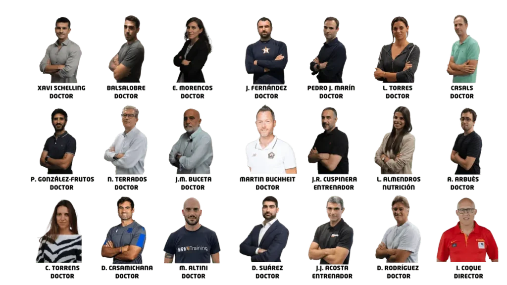 profesores del curso de experto en sport science